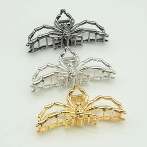 Metal Spider Hair Claw Clip Gold, Silver, or Gunmetal